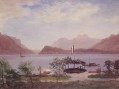 Escena del lago italiano Albert Bierstadt